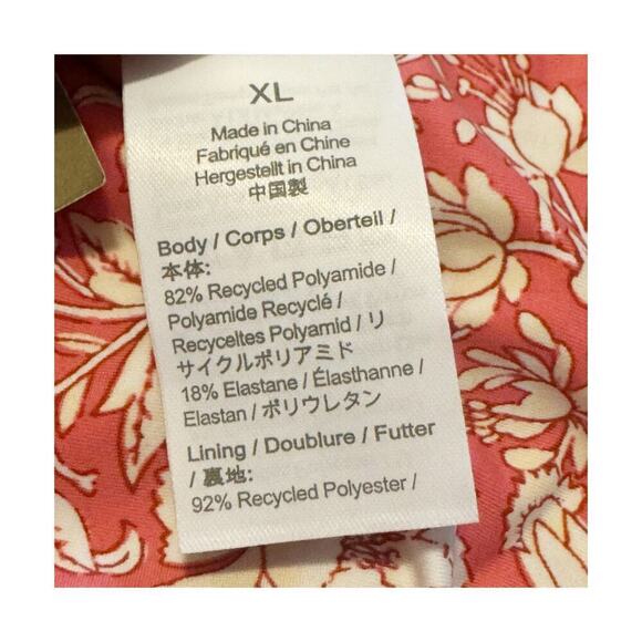 J. Crew Women's Curved Waist Cheeky Bikini Bottom Pink Tossed Floral Size XL NWT - Picture 8 of 10